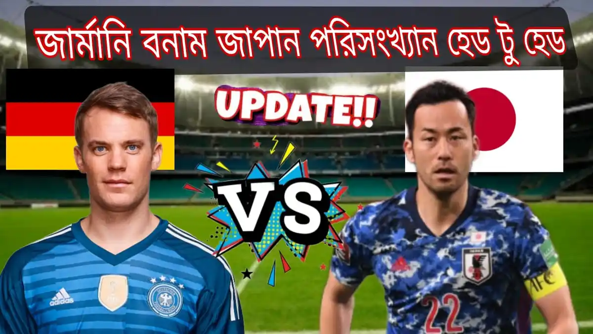 জার্মানি বনাম জাপান পরিসংখ্যান হেড টু হেড ~ Germany vs Japan Head to Head