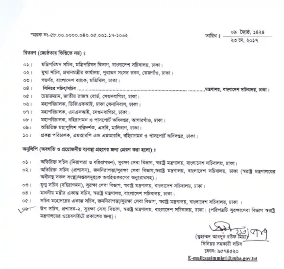 অফিসিয়াল পাসপোর্ট 2023 করার নিয়ম