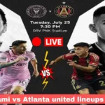 Inter miami vs Atlanta united lineups stats h2h